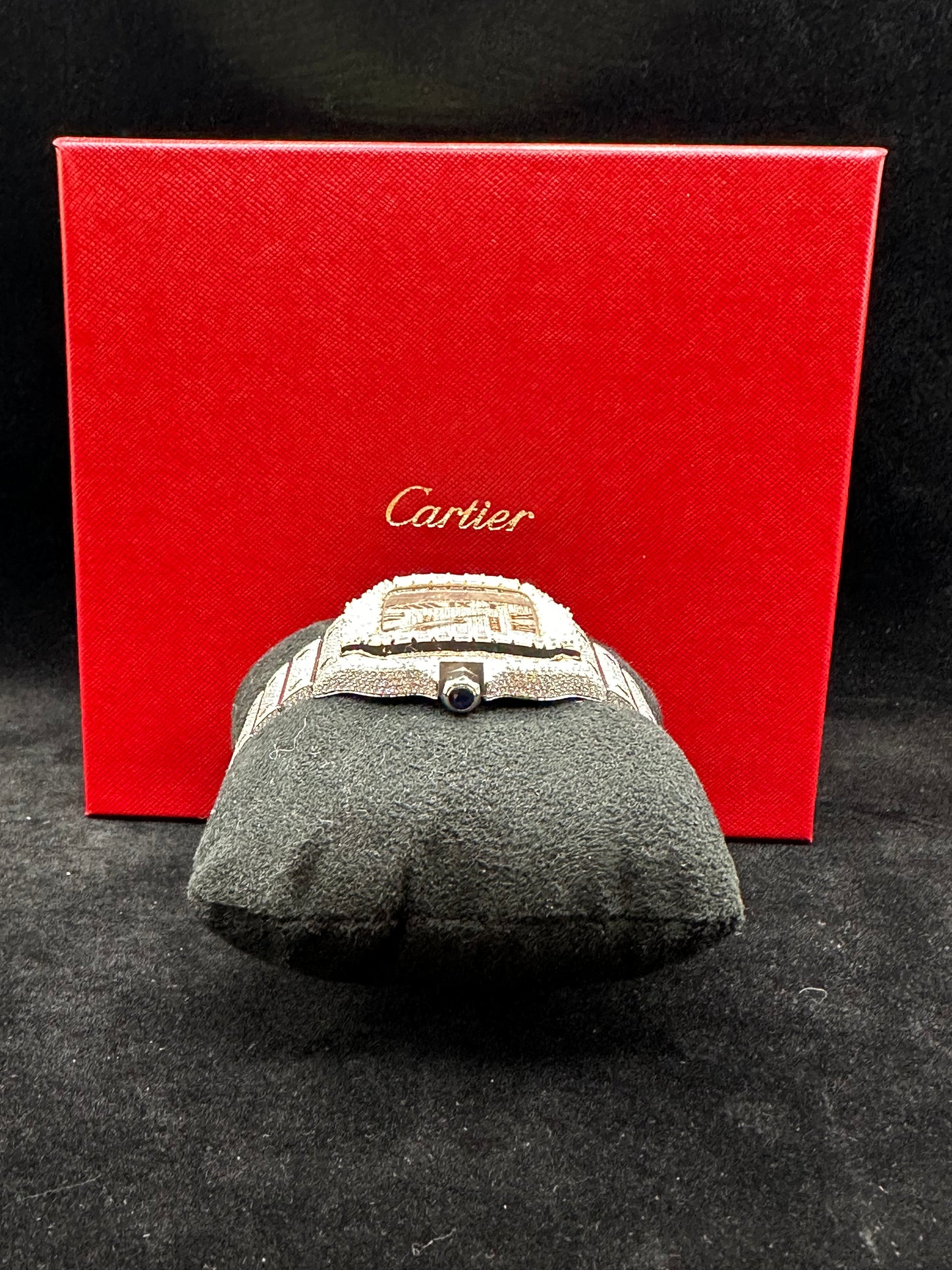 Two-Tone Rose with Baugette Bezel VVS Moissanite
