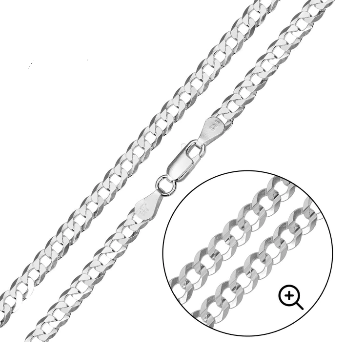Curb Cuban - 5MM - Sterling Silver