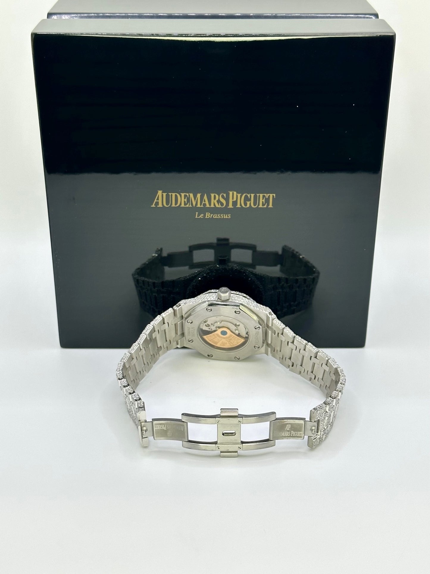 All White Classic Royal Oak Diamond Moissanite Automatic Watch