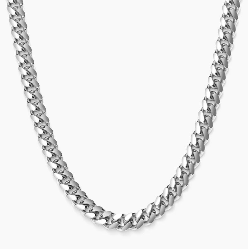 Miami Cuban - 7MM - Sterling SIlver