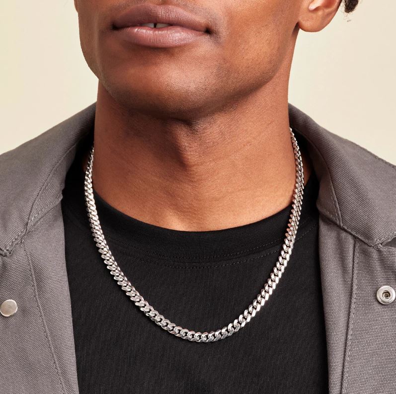 Miami Cuban - 7MM - Sterling SIlver