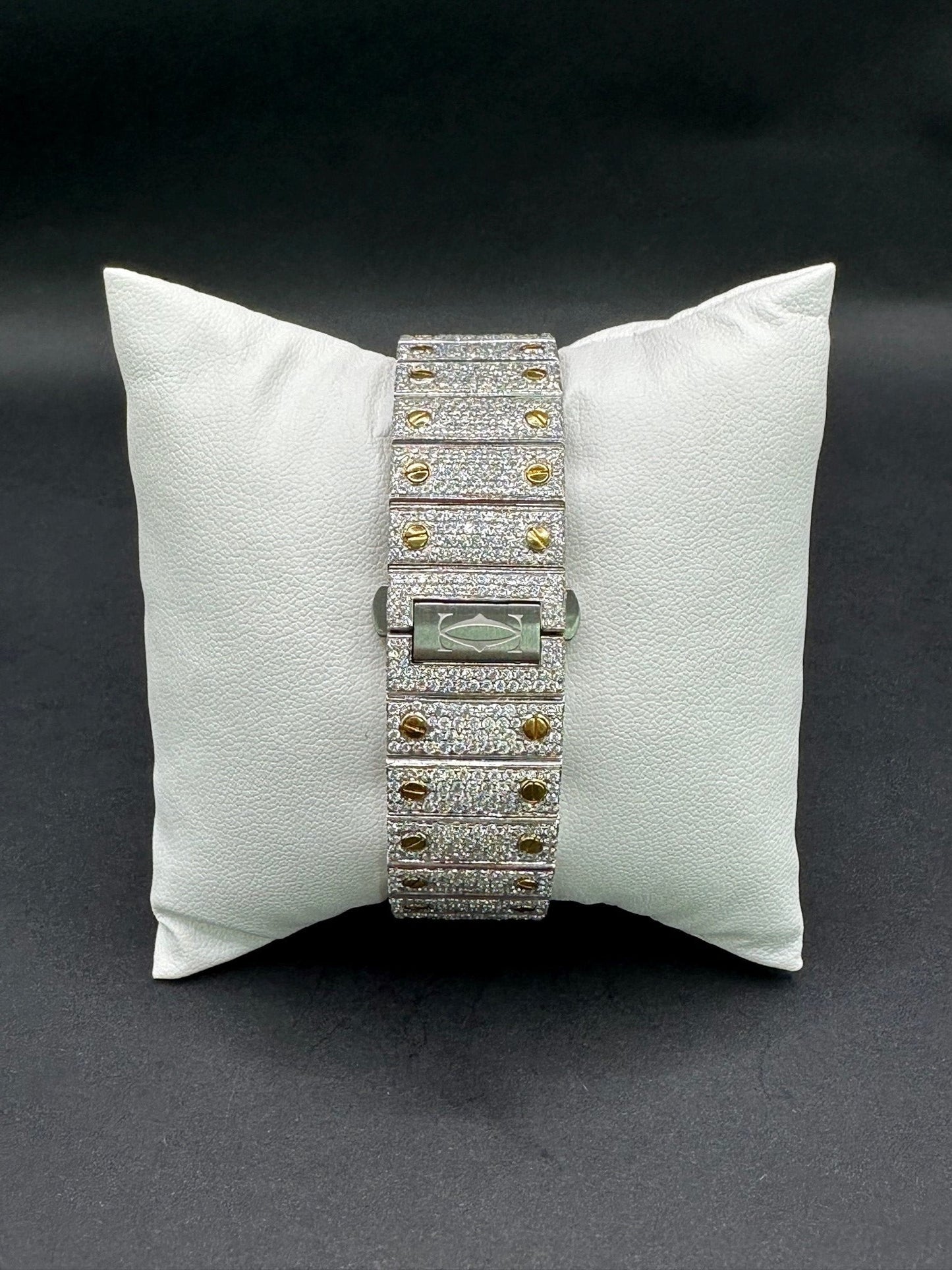 Two-Tone Yellow Diamond Moissanite Automatic Watch