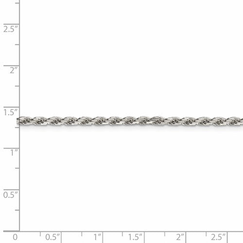 Sterling Silver Rope Chain - 2.5MM