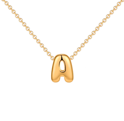 18K Gold Bubble Initials