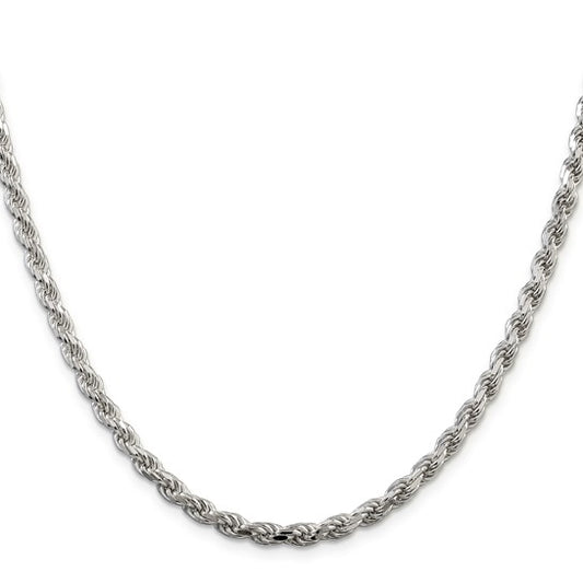 Sterling Silver Rope Chain - 4MM