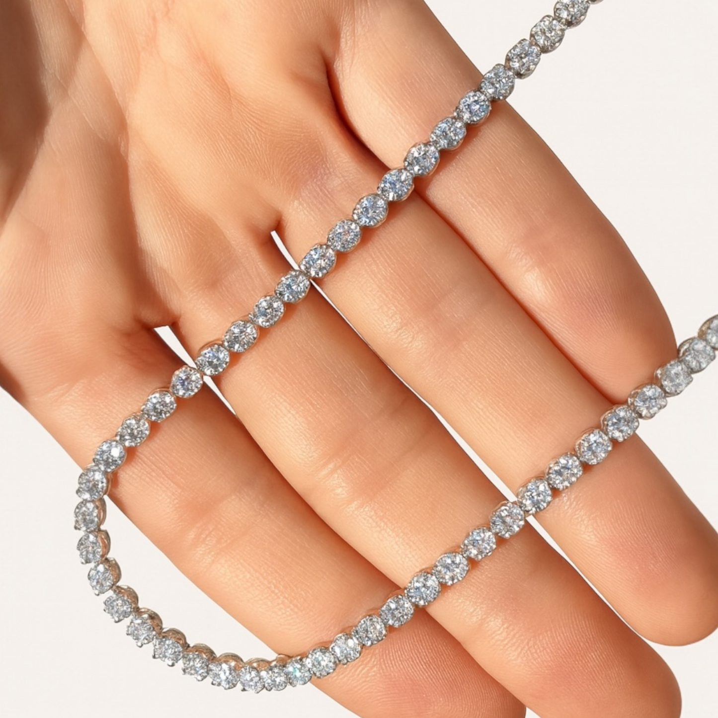 ✨ 3MM Moissanite Diamond Tennis Chain in 925 Sterling Silver ✨