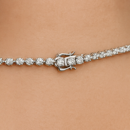 ✨ 3MM Moissanite Diamond Tennis Chain in 925 Sterling Silver ✨