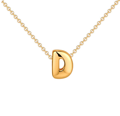 18K Gold Bubble Initials