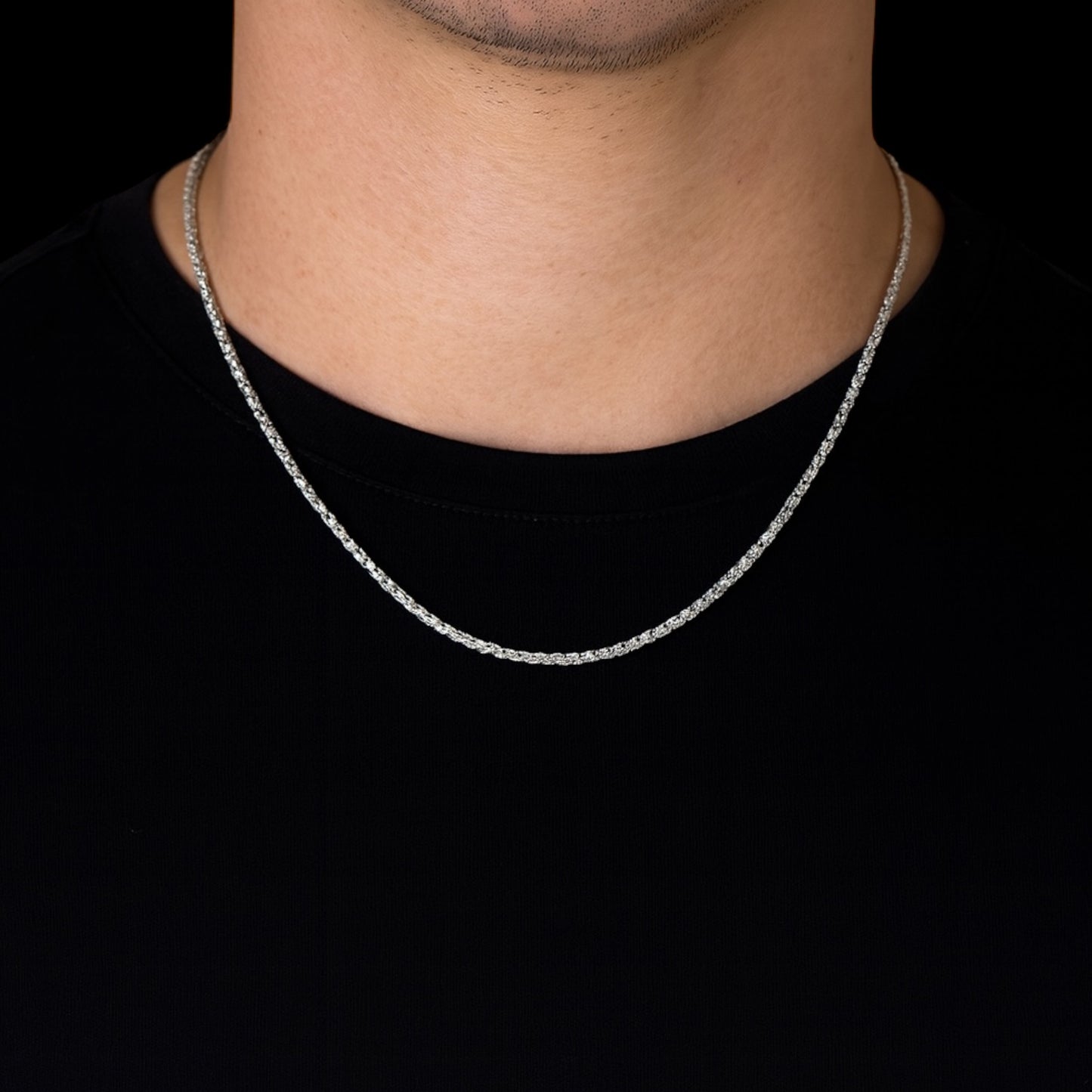 Premium 2.5MM 925 Sterling Silver Rope Chain