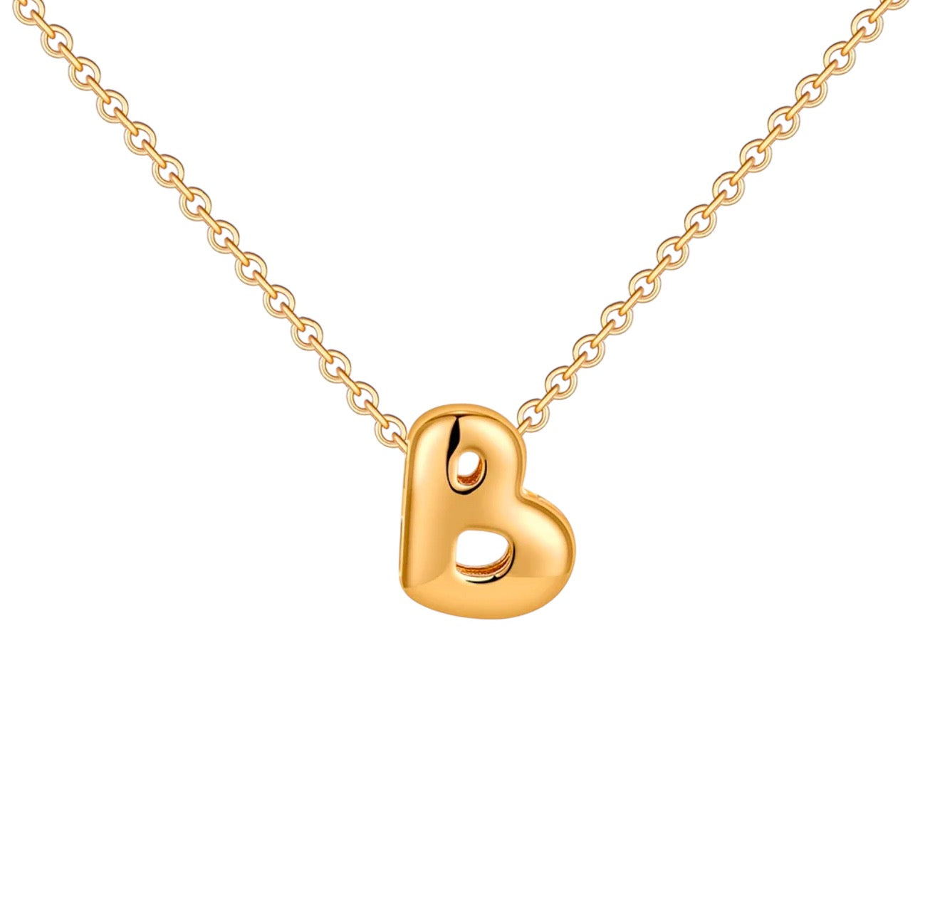 18K Gold Bubble Initials