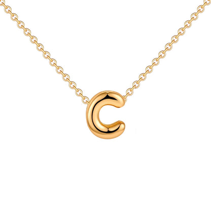 18K Gold Bubble Initials