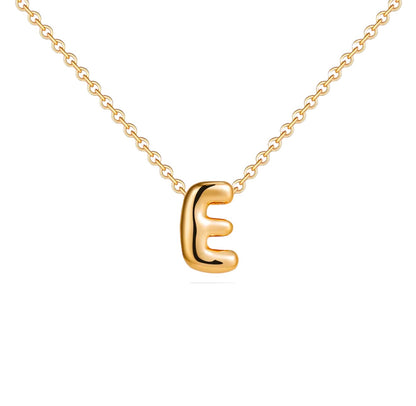 18K Gold Bubble Initials