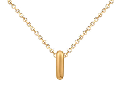 18K Gold Bubble Initials