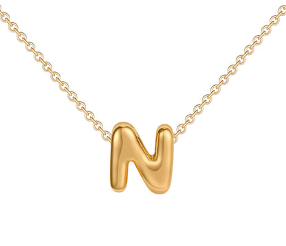 18K Gold Bubble Initials