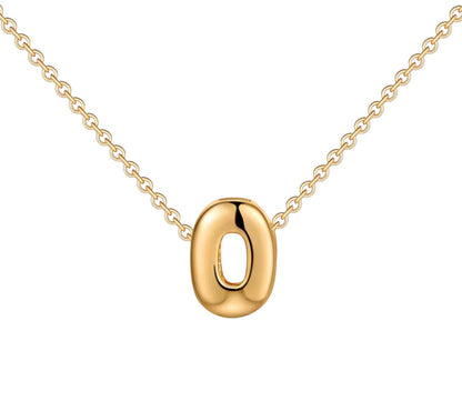 18K Gold Bubble Initials