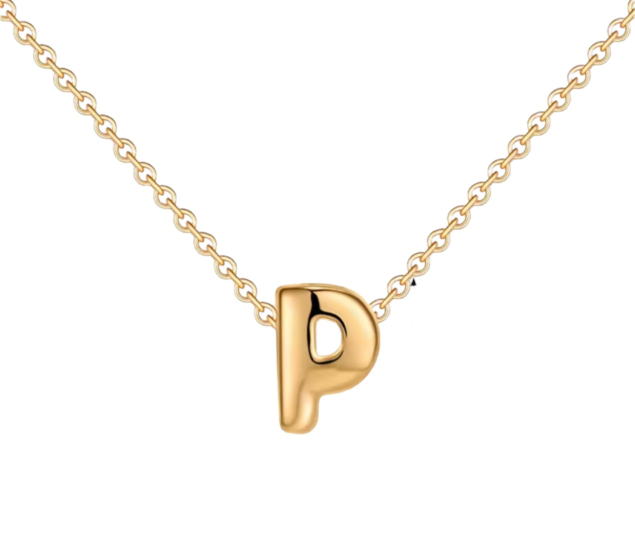 18K Gold Bubble Initials