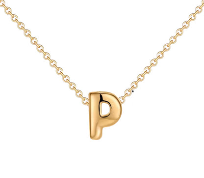 18K Gold Bubble Initials