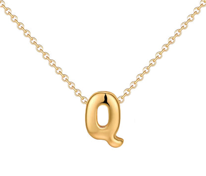 18K Gold Bubble Initials