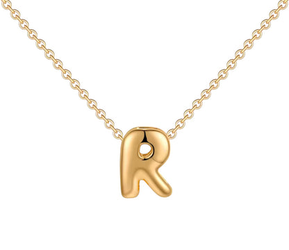 18K Gold Bubble Initials