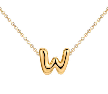 18K Gold Bubble Initials